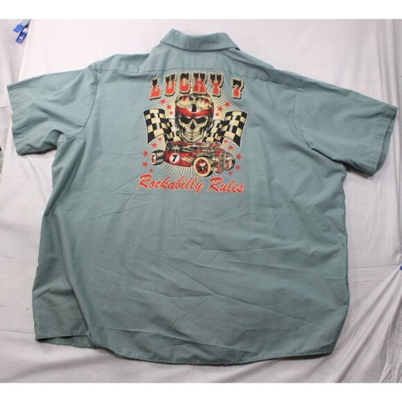 Busted Wrench Garage UniWeave 4XL Short Sleeve Work Shirt - Picture 3 of 8